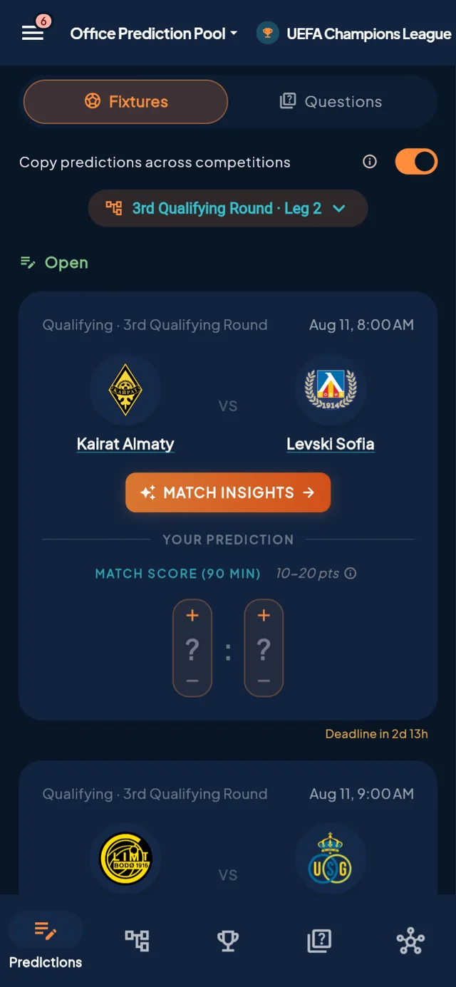 PrediBall — making a prediction