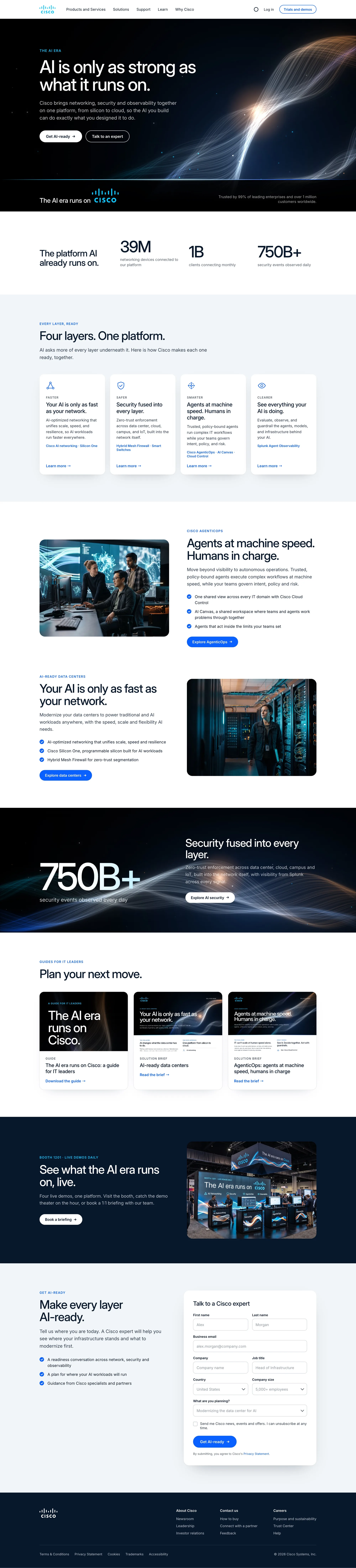Cisco: Landing Page