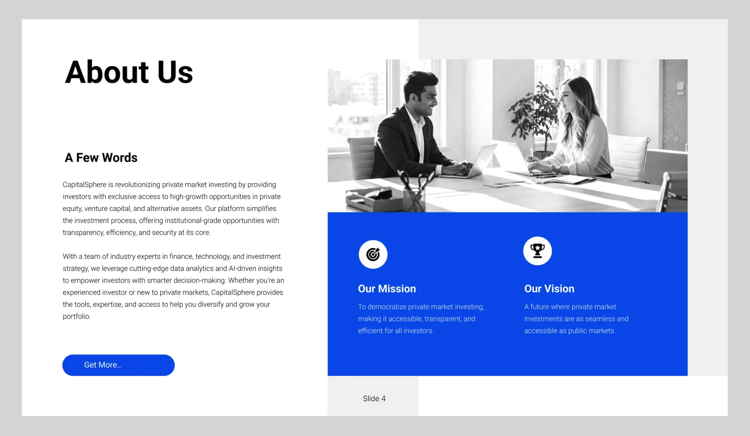 Pitch decks & presentations