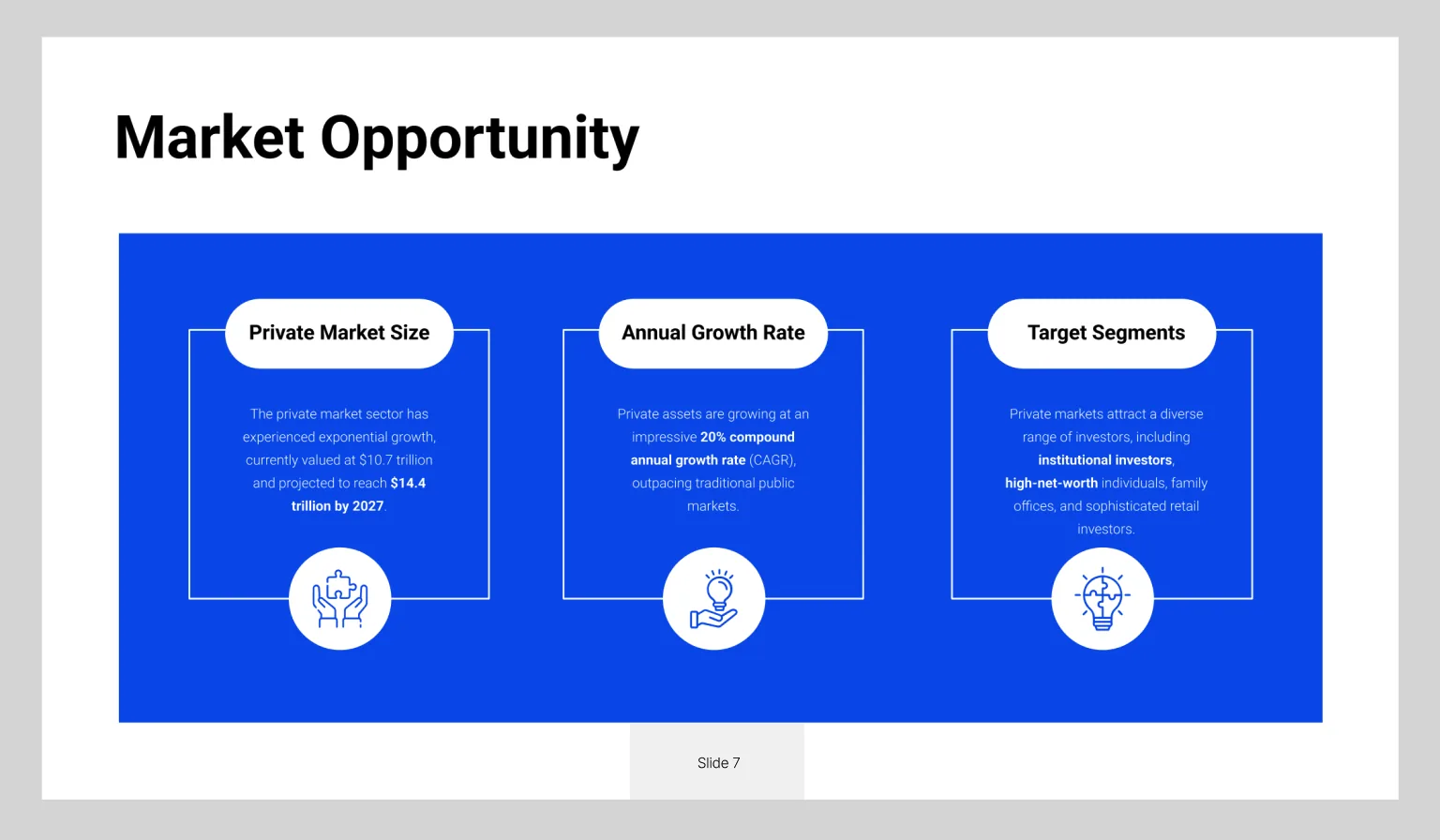 Pitch decks & presentations