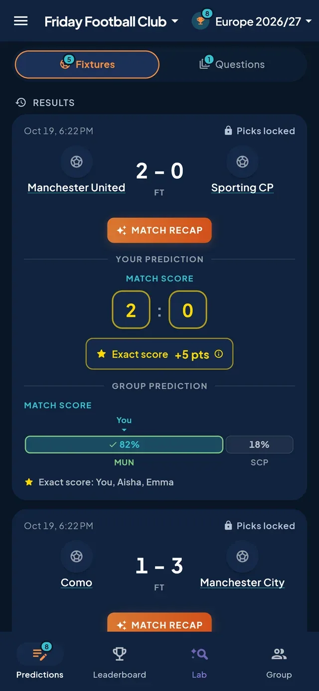 PrediBall: Predictions