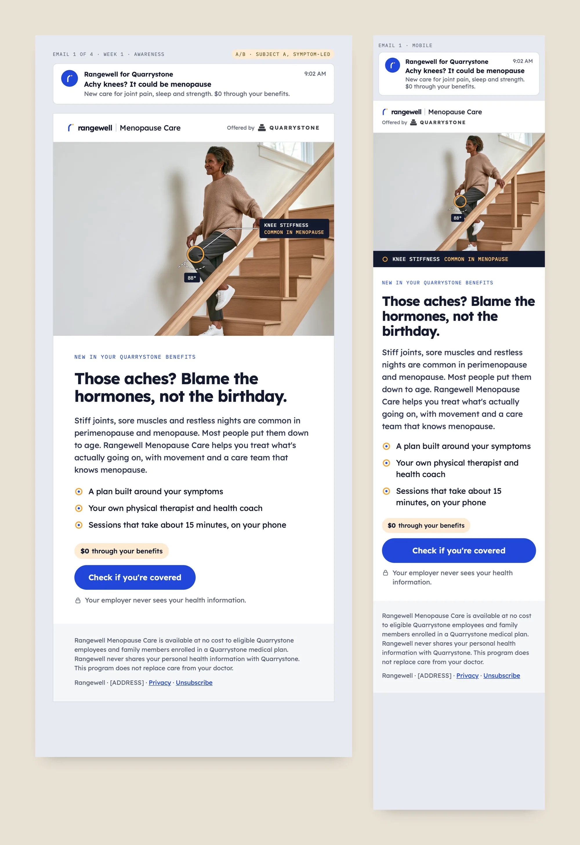 Rangewell: Member Journey & Email