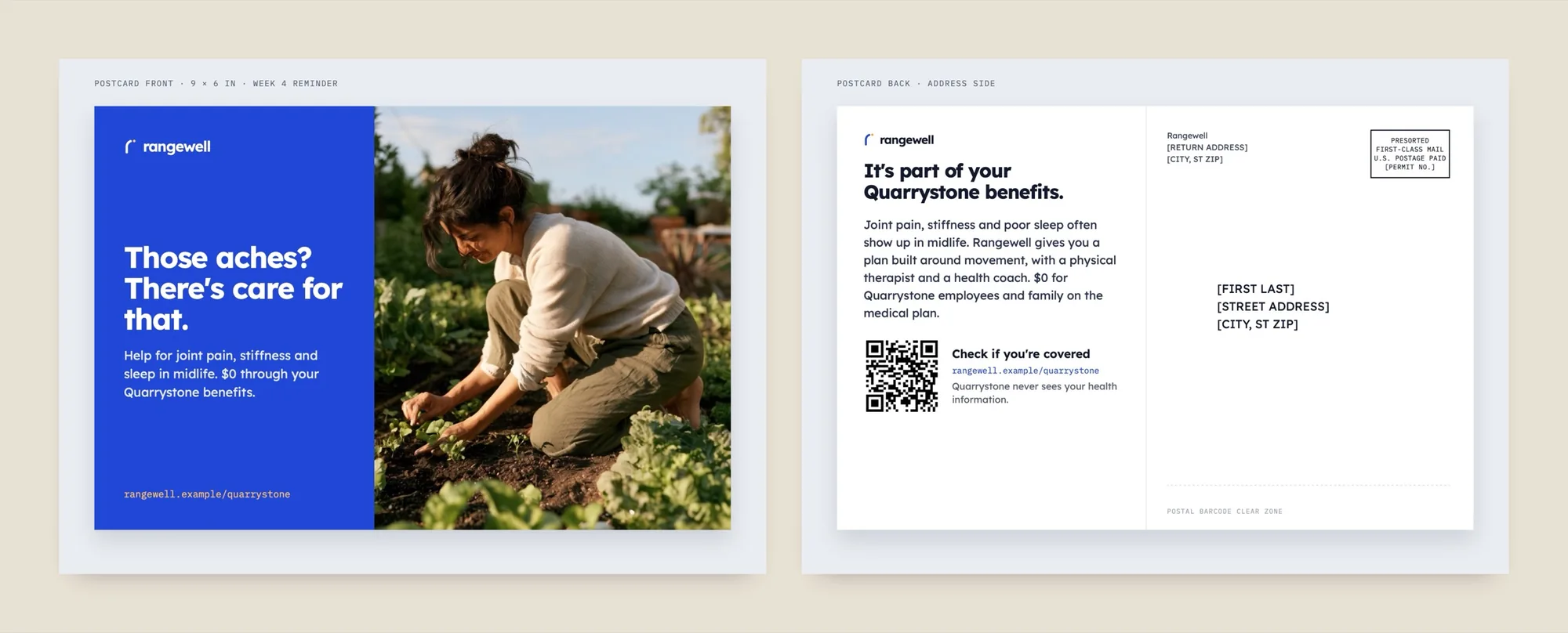 Rangewell: Direct Mail & Employer Kit