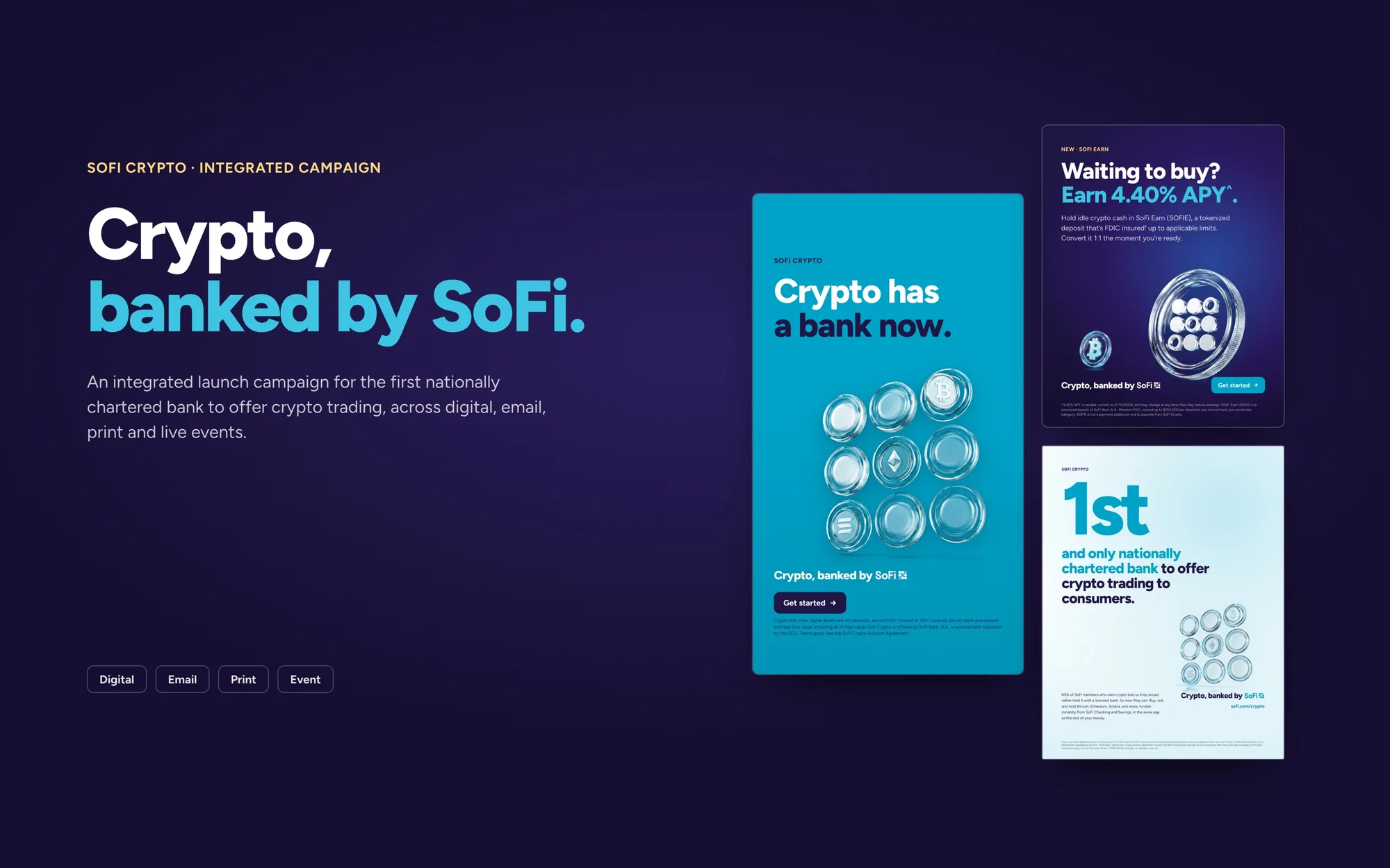 SoFi: Crypto, Banked by SoFi: An Integrated Campaign