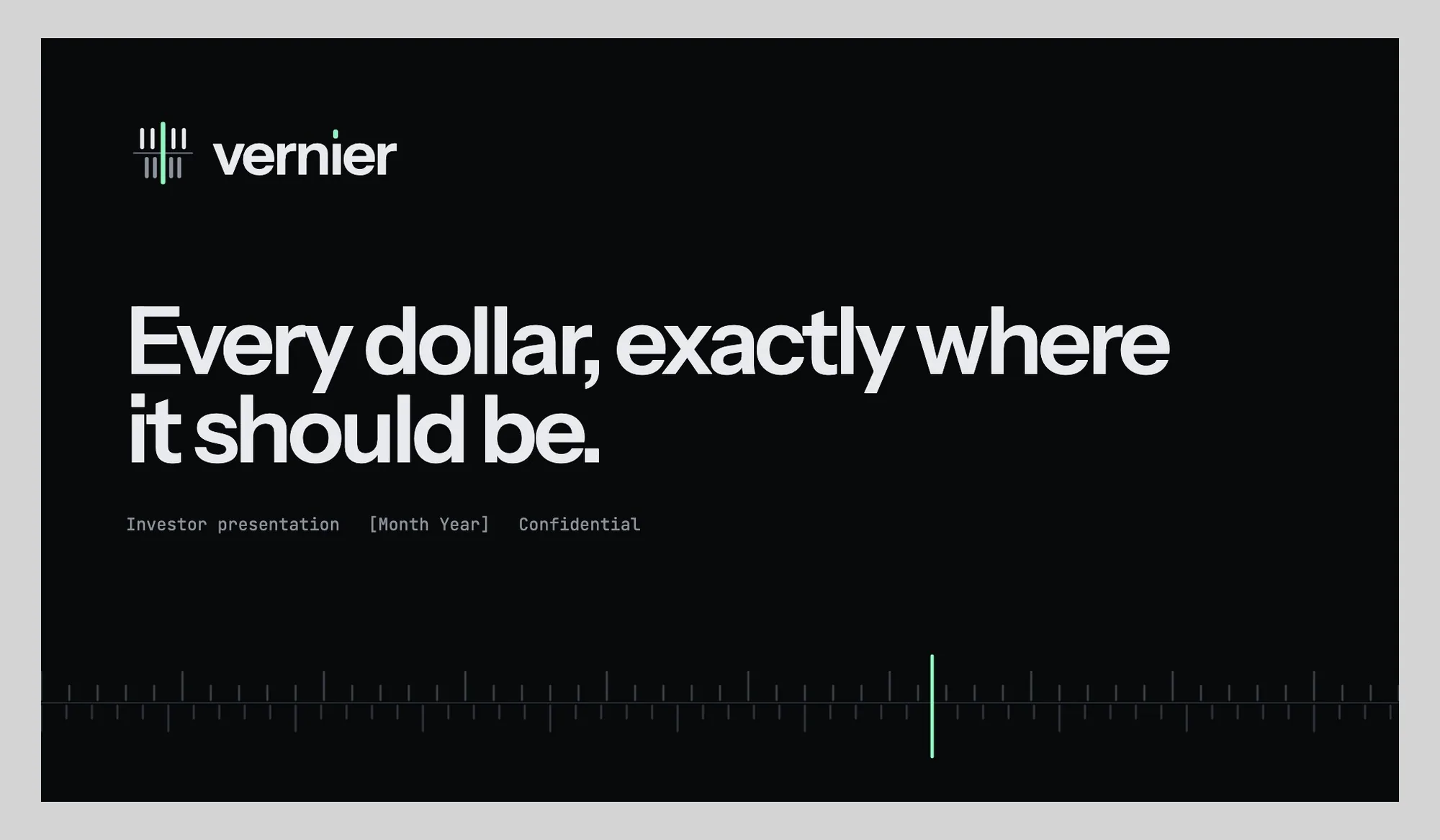 Vernier: Pitch Deck